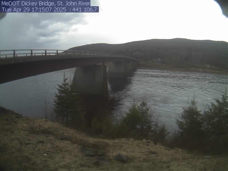 Dickey Bridge on the St. John River Webcam